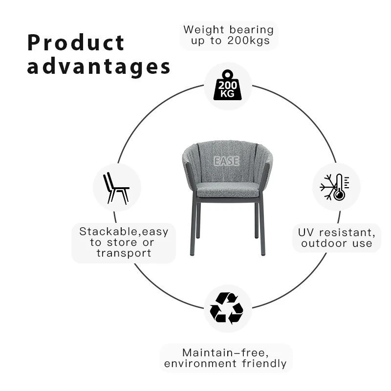 Outdoor Aluminum Grey Upholstered Chairs price
